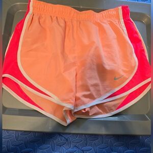 Nike Women's Dri-fit Tempo Shorts Size Small Orange And Pink